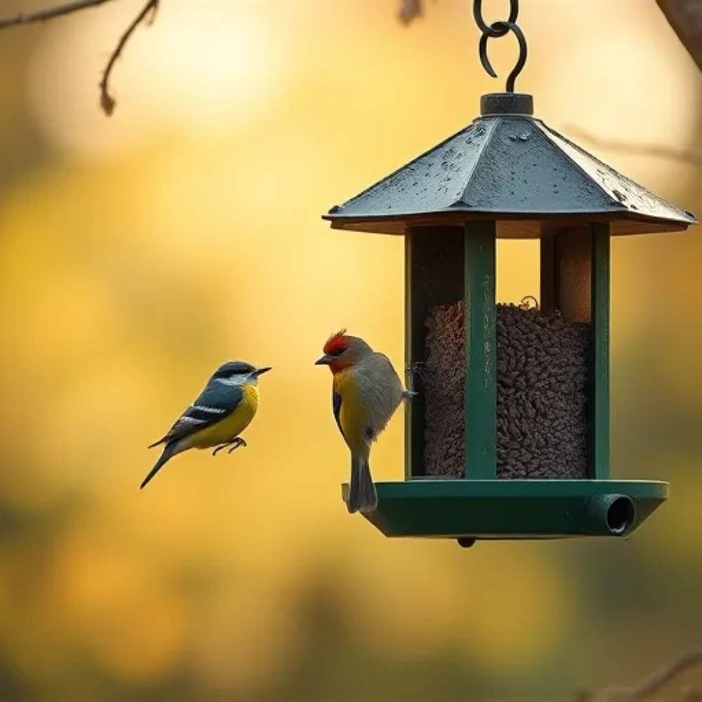 Born in Sweden” Bird Feeder in a 8k image