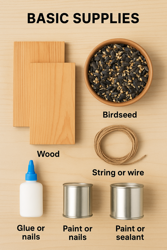 Materials Needed for DIY Bird Feeder
