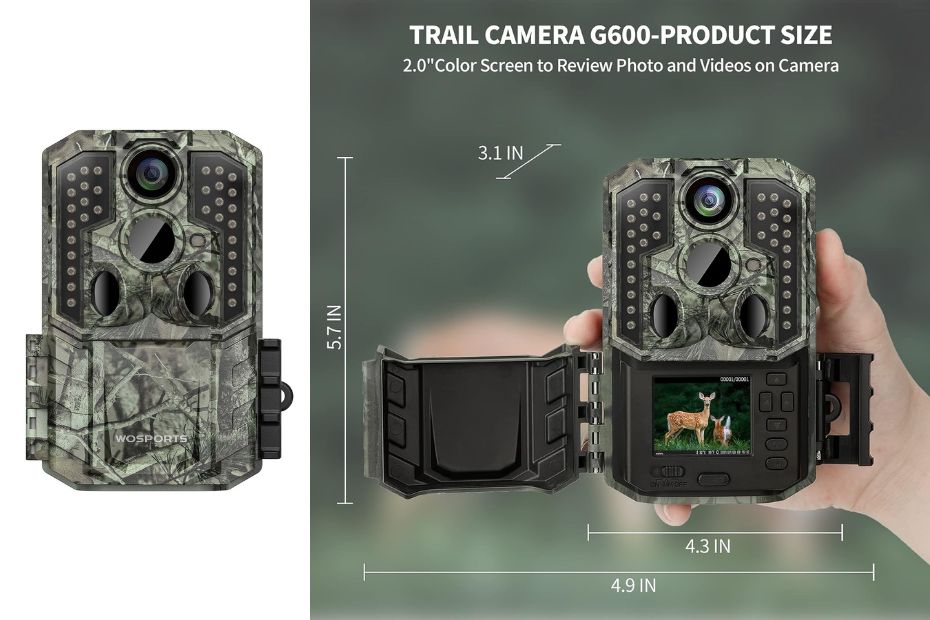 WOSPORTS Trail Camera,48MP 4K