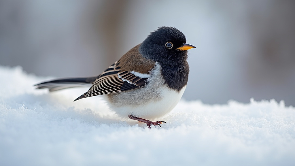 Dark-eyed Junco, fondly called snowbirds, visit Colorado mostly in the winter. 