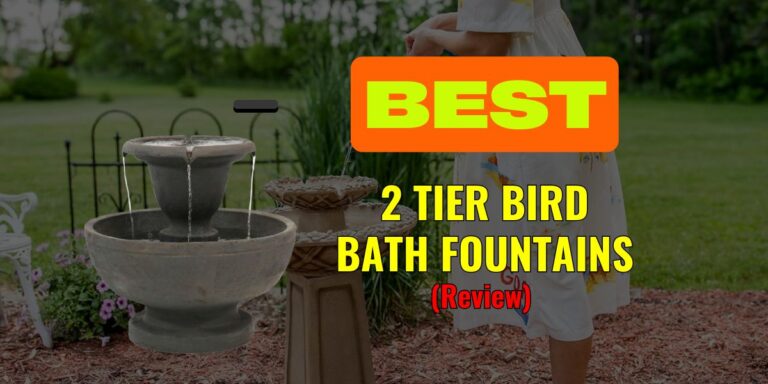 2 Tier Bird Bath Fountain